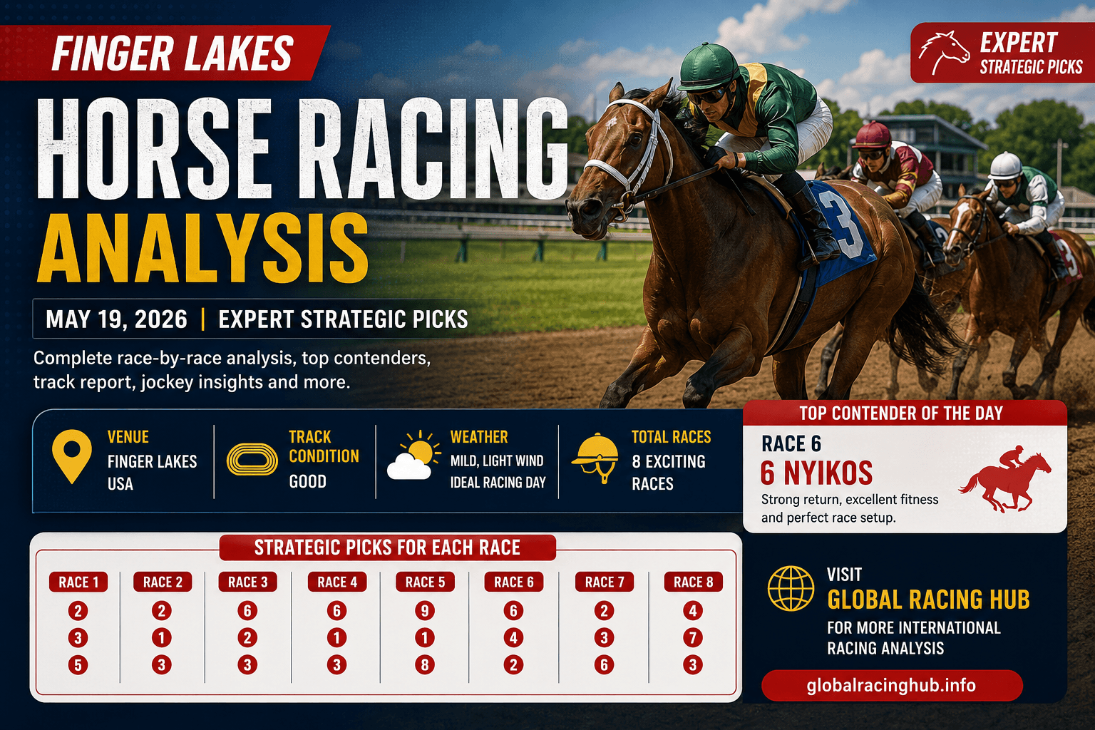 Finger Lakes Horse Racing Analysis May 19 2026